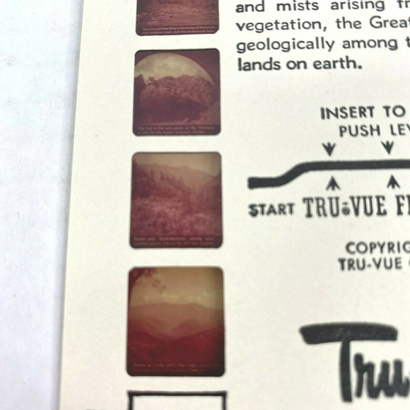 VINTAGE GREAT SMOKY‎ MOUNTAINS PARK TRU VUE - Picture 3 of 5